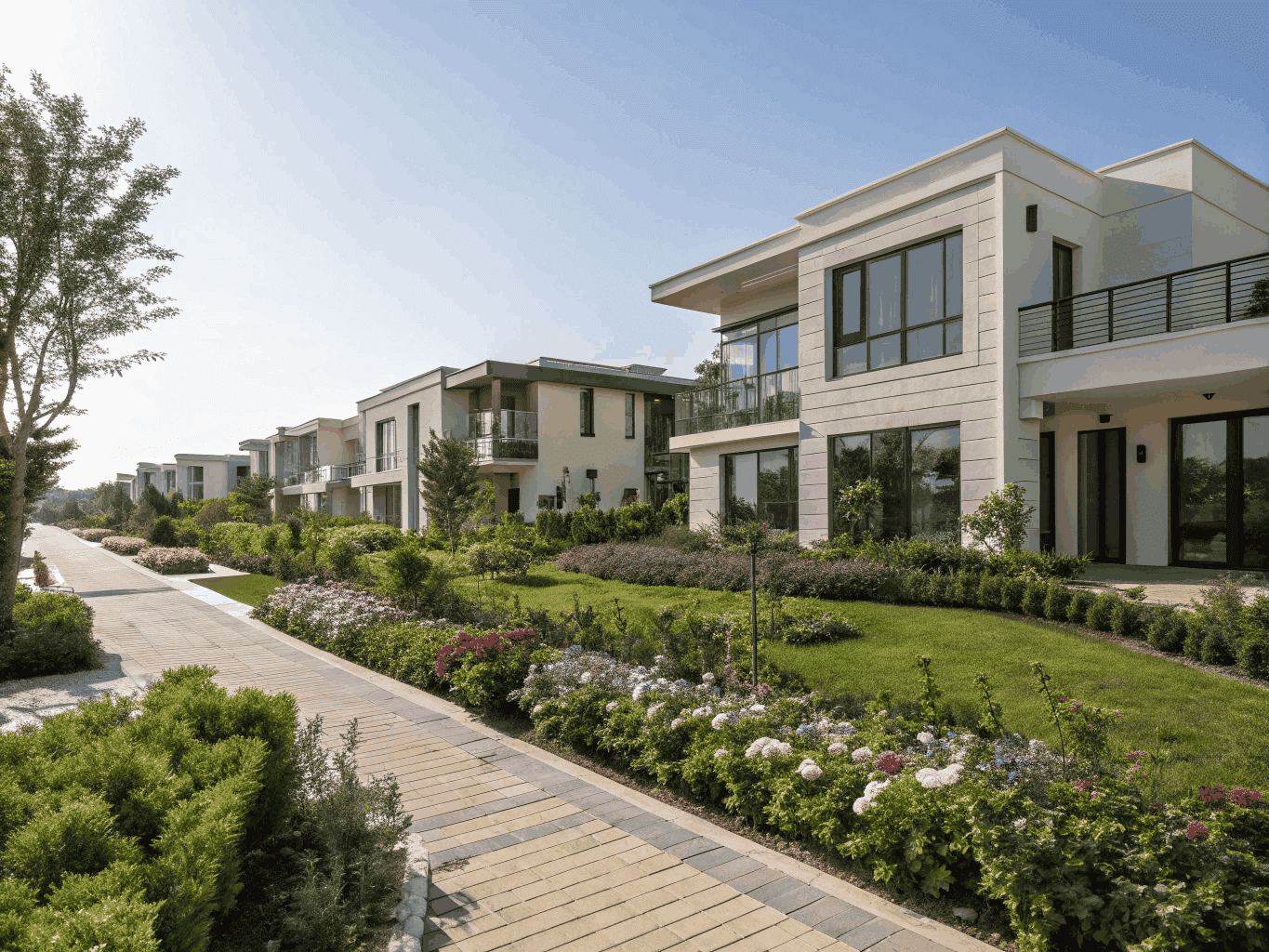 Rural residential property and modern development in Bringelly South West Sydney