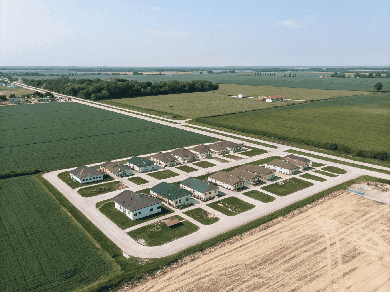 New residential housing and acreage development in Catherine Field