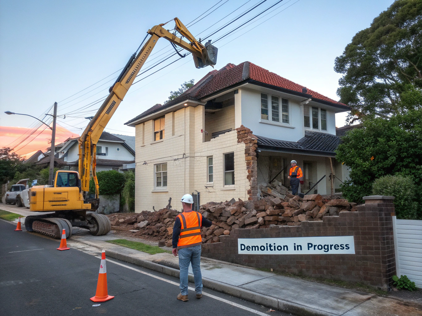 Demolition site clearance and residential groundwork in New South Wales
