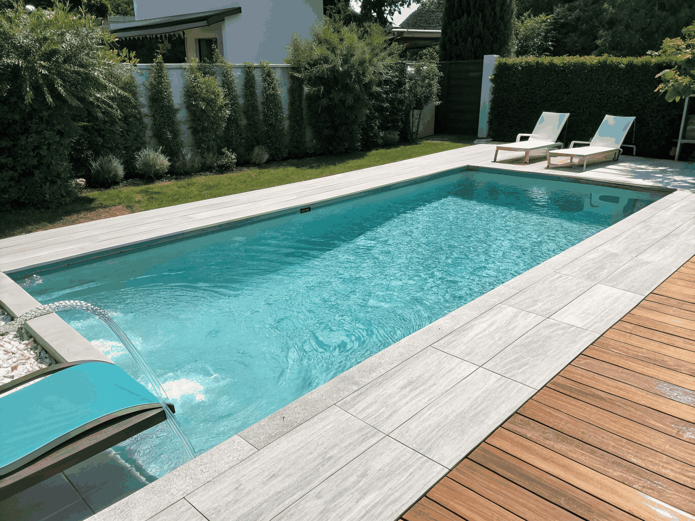 Residential swimming pool and patio structure in Hunter region