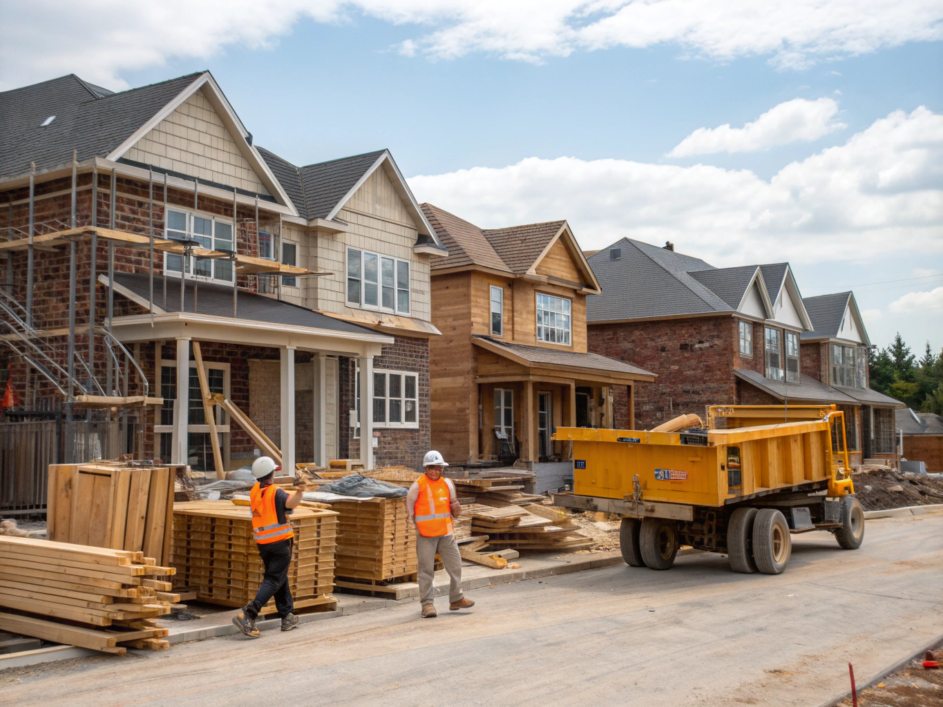 Residential construction in Thornton