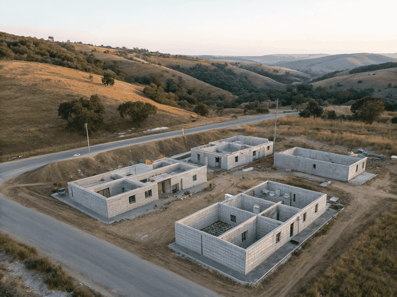 Modern new residential development in Wadalba under construction